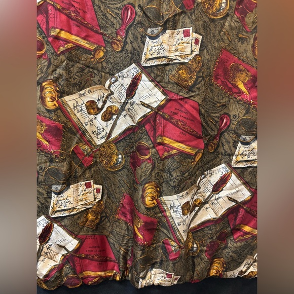 Vintage Silk Bomber Jacket Removable Shoulder Pads Women's Size Medium - Picture 6 of 15